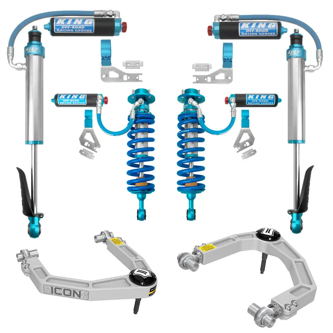 23+ Sequoia King Front 2.5 Rr Coilovers - Rear 2.5 Rr Rear Shocks - Compression Adjusters - Upper Control Arms 1