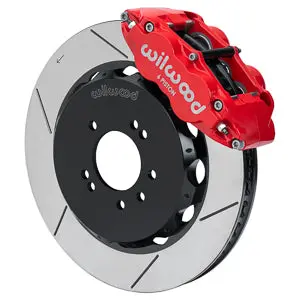 Forged Narrow Superlite 6R Big Brake Front Brake Kit (Hat) Red 240Sx | 300Zx | Skyline R32 | 18" Wheel Diameter Minimum 1