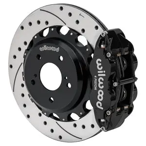 Forged Narrow Superlite 4R Big Brake Rear Brake Kit For Oe Parking Brake Drilled/Slotted Skyline R33 | 17" Wheel Diameter Minimum 1