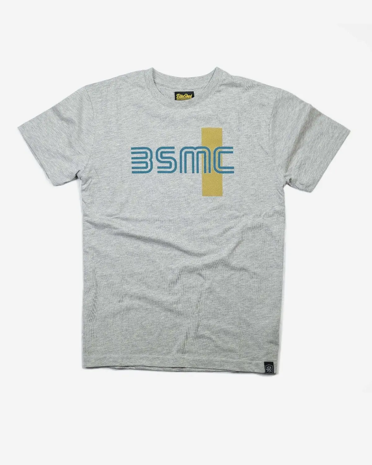 Bsmc '77 T Shirt - Grey/Turquoise 1