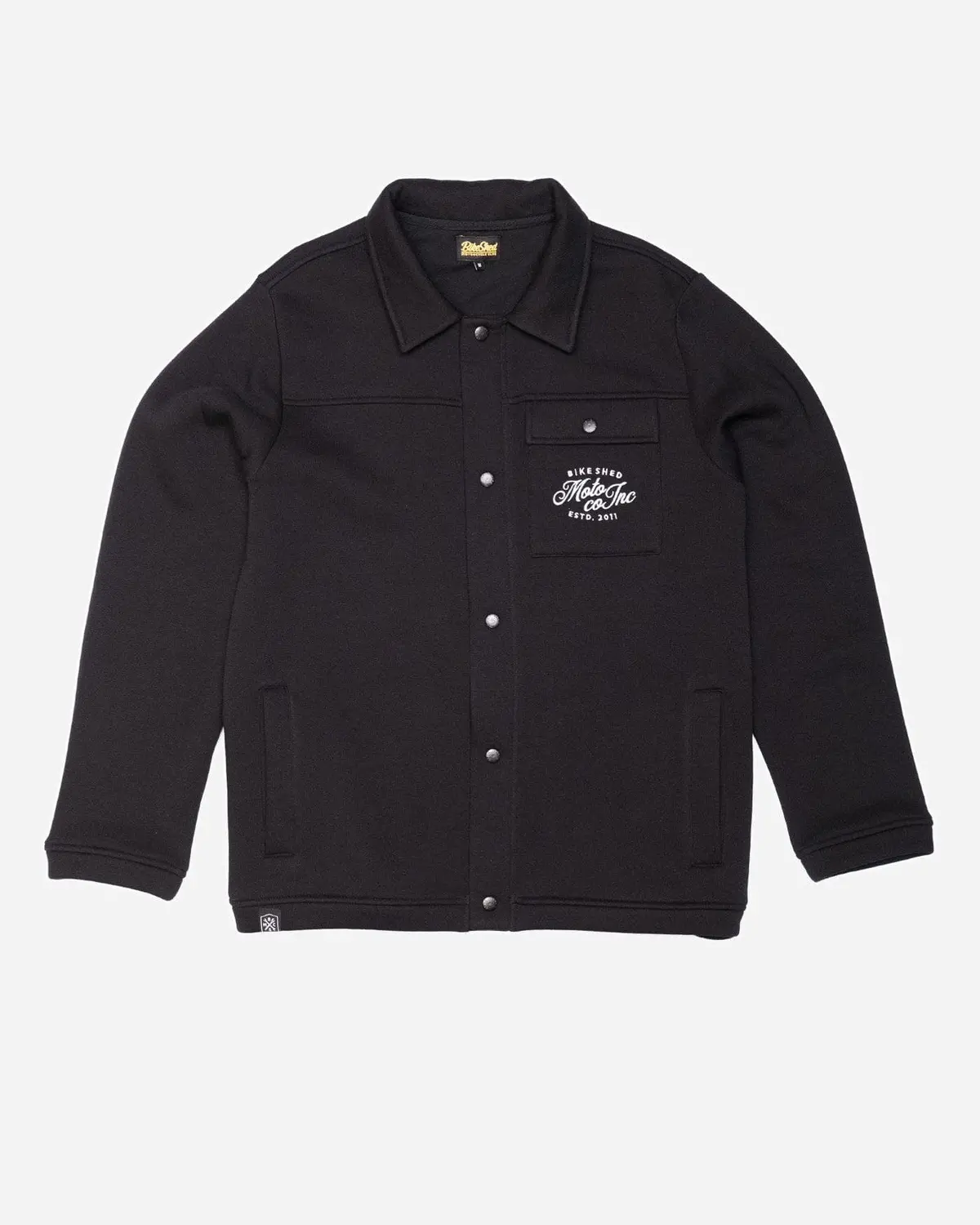 Bsmc Moto Co Brushback Overshirt - Black 1