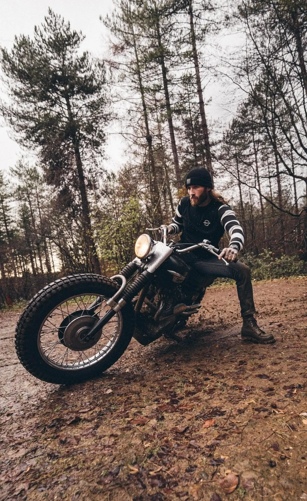 Bsmc Rocker Long Sleeve Waffle - Black/Cream 1