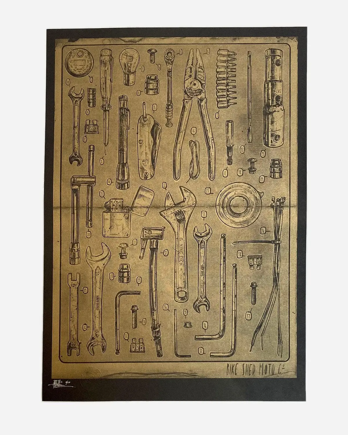 Bsmc Toolkit Print - Black&Gold 1
