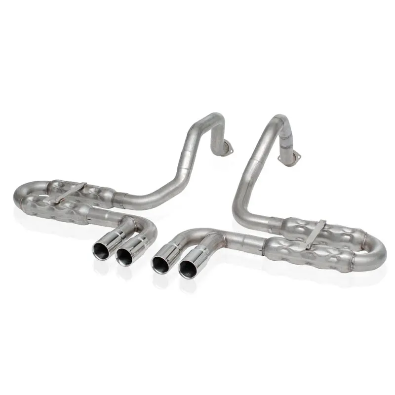 Stainless Works 1997-04 Corvette C5 2-1/2In Axleback Quad Rolled Edge Tips 1