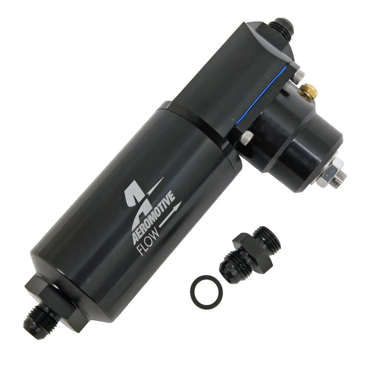 Efi Fuel Pressure Regulator And 10 Micron Fuel Filter Combo With An-06 Outlets And Cellulose Element 1