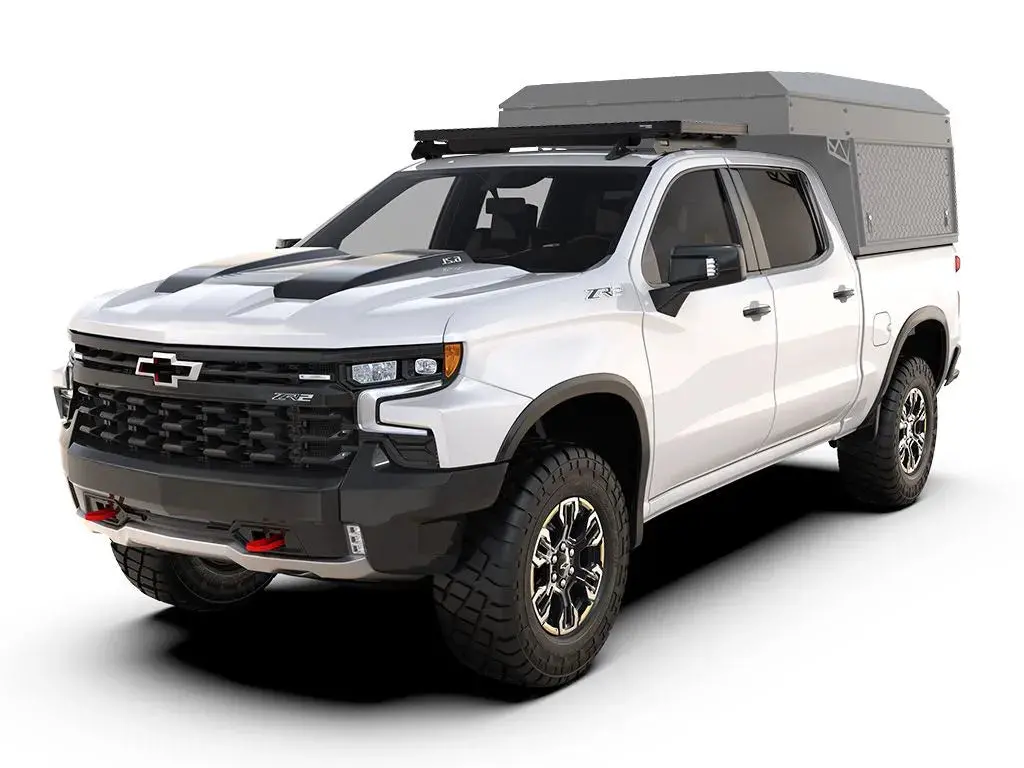 Chevrolet Silverado 3Rd/4Th Gen (2013-Current) Cab Over Camper Slimline Ii Rack Kit 1