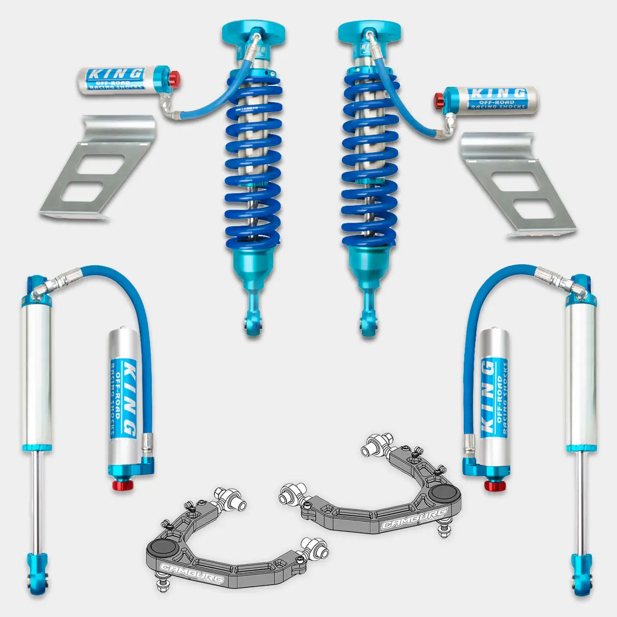 '08-22 Toyota Sequoia King 2.5 Rr Ext Travel Coilovers & Rear Shocks W/ Adjusters & Upper Control Arms 5