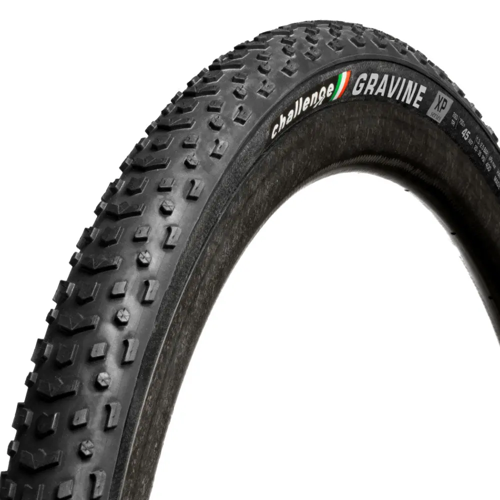 Challenge Gravine Xp Handmade Tlr Gravel Tyre 700C X 45C (Black) 1