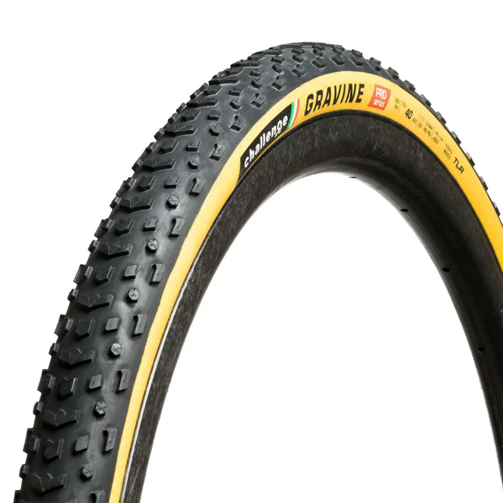 Challenge Gravine Handmade Tlr Gravel Tyre 700C X 40C (Black/Tan) 1