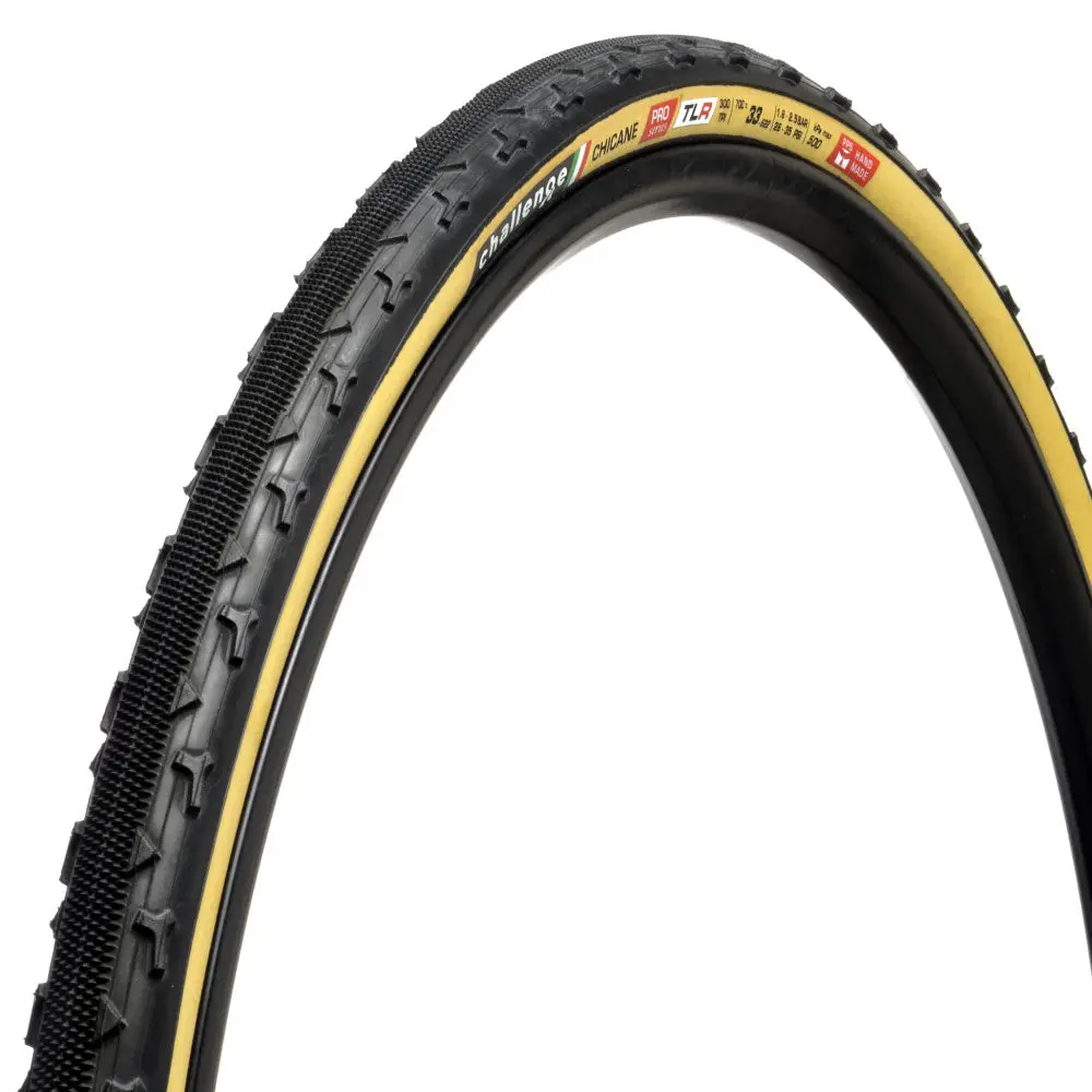 Challenge Chicane Pro Tlr Handmade Cyclocross Tyre 700C X 33C (Black/Tan) 1