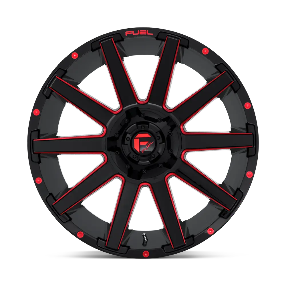 Fuel Wheels | Contra | Gloss Black Red Tinted Clear 3