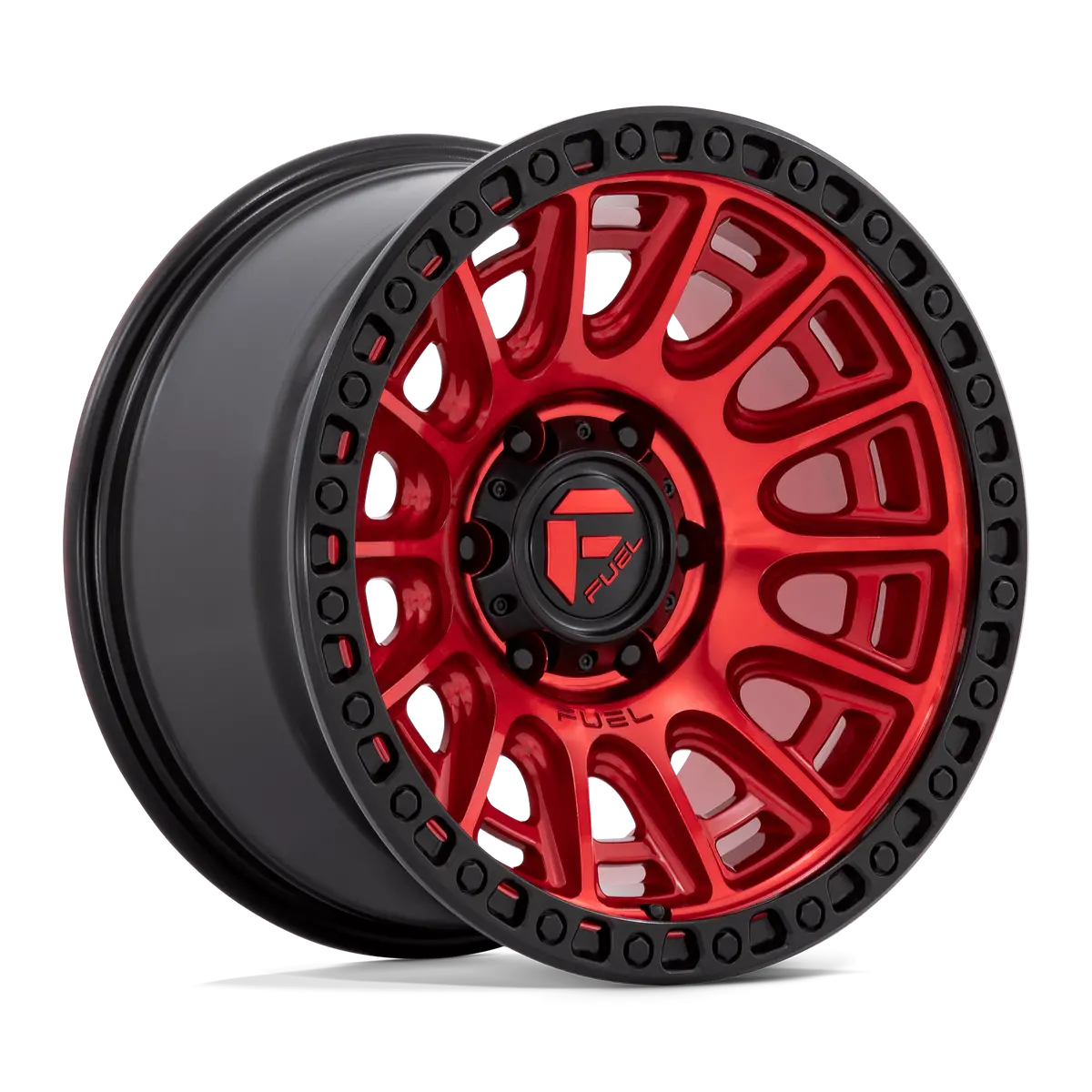 Fuel Wheels | Cycle | Candy Red W/ Black Ring 1