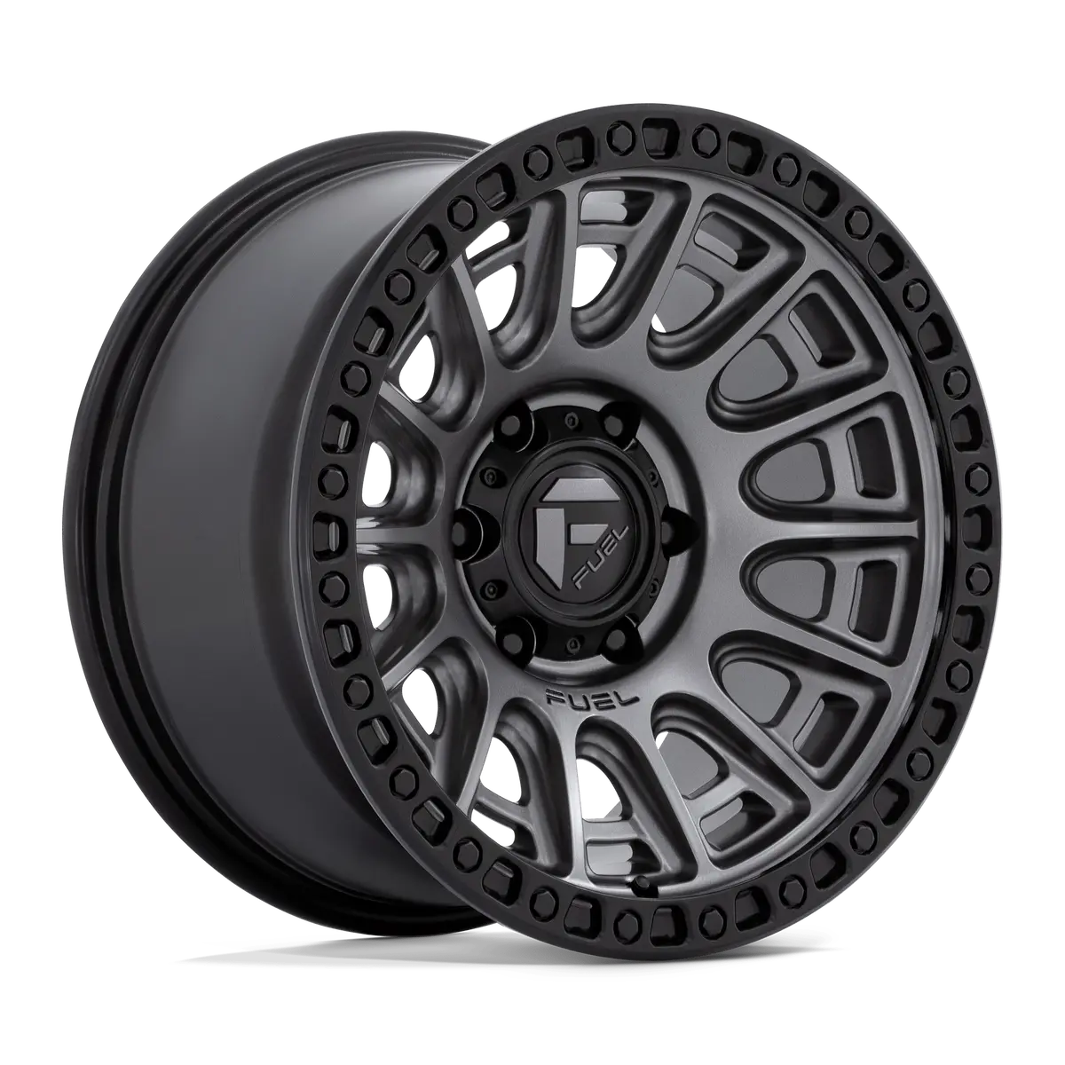 Fuel Wheels | Cycle | Matte Gunmetal W/ Black Ring 1