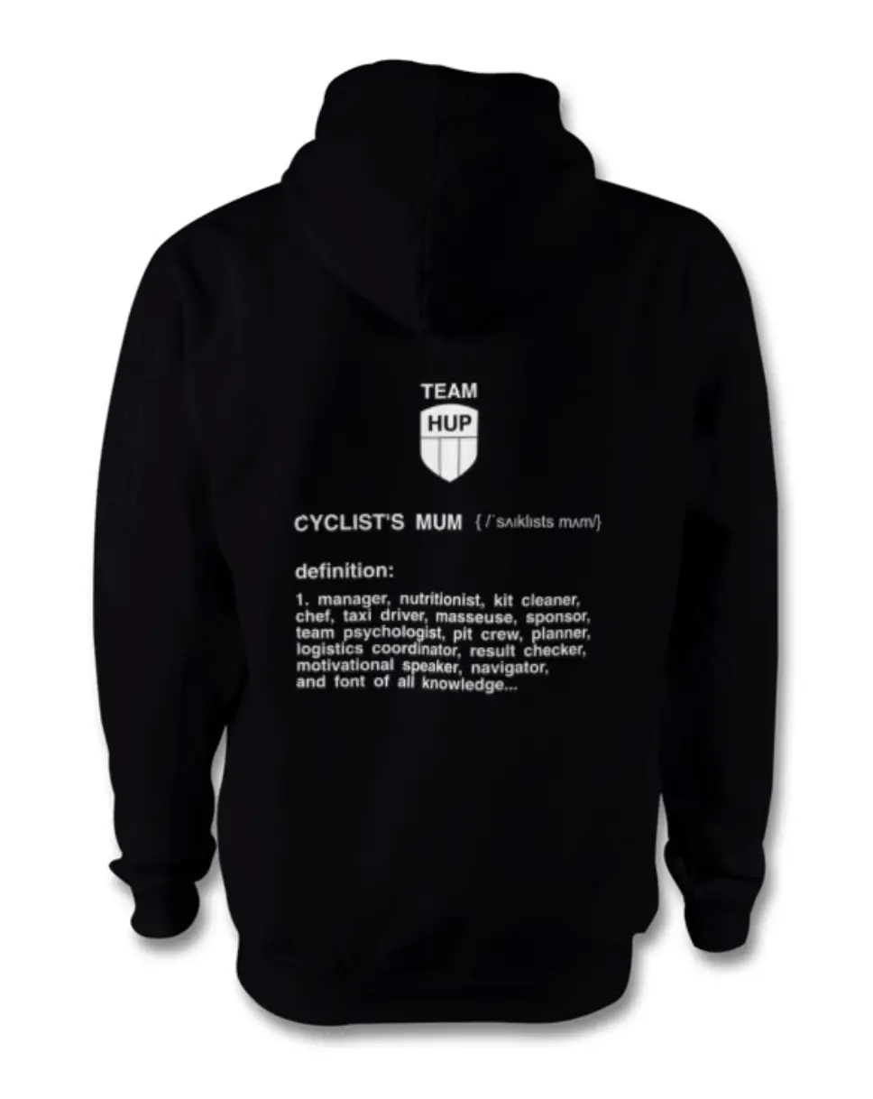 Team Hup Adults Hoodie For Cyclists Mums 1