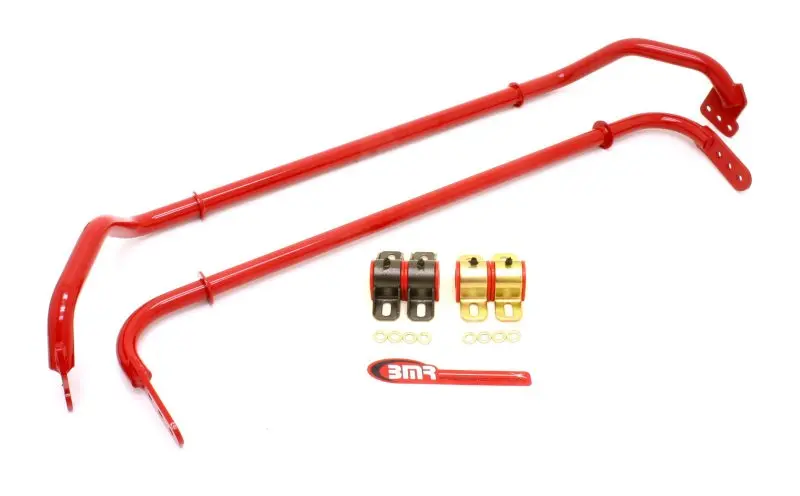Bmr Sway Bar Kit For 2010–2011 Chevrolet Camaro Fifth Gen – Front & Rear, Red Finish With Bushings 1