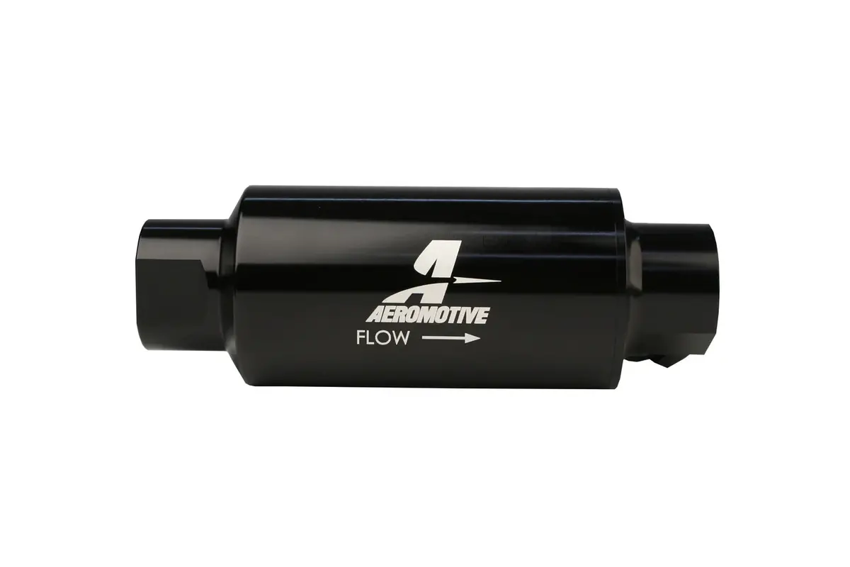 10 Micro Black Dual Outlet Oil/Fuel Filter With Orb-10 Ports 1