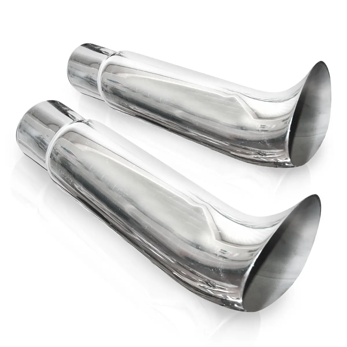 Elf Ear Style Polished Exhaust Tip 304 Stainless Steel 1