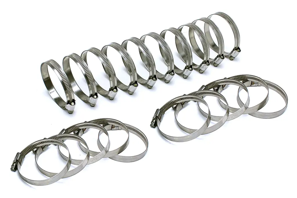 Hps Stainless Steel Embossed Hose Clamps Size 16 20Pc Pack 1-1/16" - 1-1/2" (26Mm-38Mm) 1