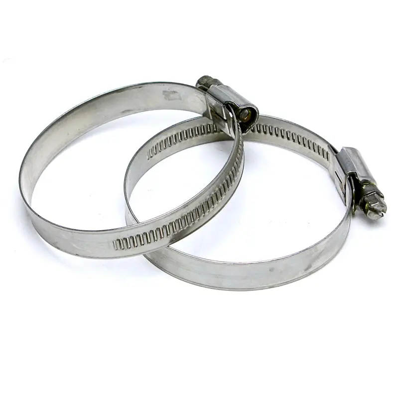 Hps Stainless Steel Embossed Hose Clamps Size 60 2Pcs Pack 3-1/2" - 4-5/16" (90Mm-110Mm) 1