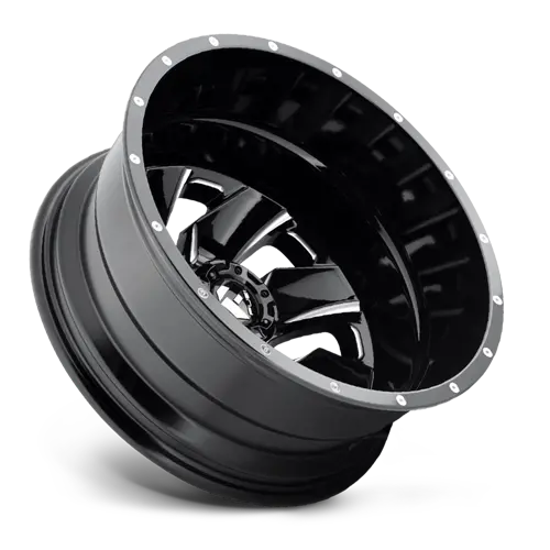 Fuel Wheels | Cleaver Dually | Gloss Black Milled 2