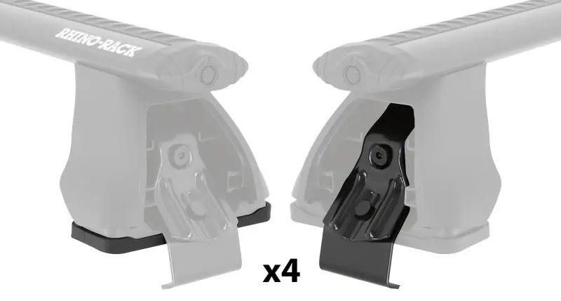 Rhino-Rack 2500 Roof Rack Fitting Kit – Includes 4 Pads And 4 Clamps For Vehicle-Specific Mounting 1
