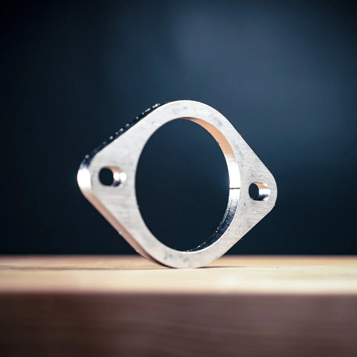 2 Bolt Exhaust Flange 3" Inch With 4 Inch Apart Bolt Holes 1