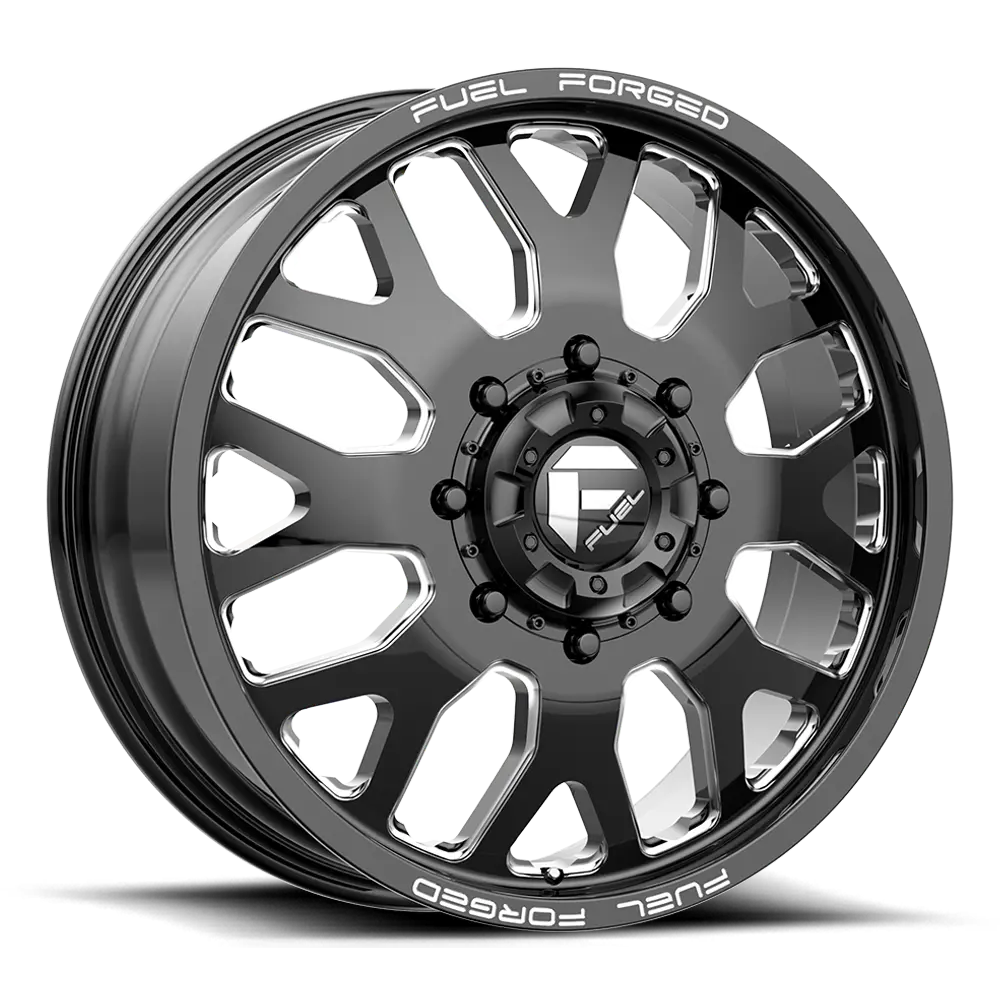 Fuel Wheels | Ff19d Dually | Gloss Black Milled 1