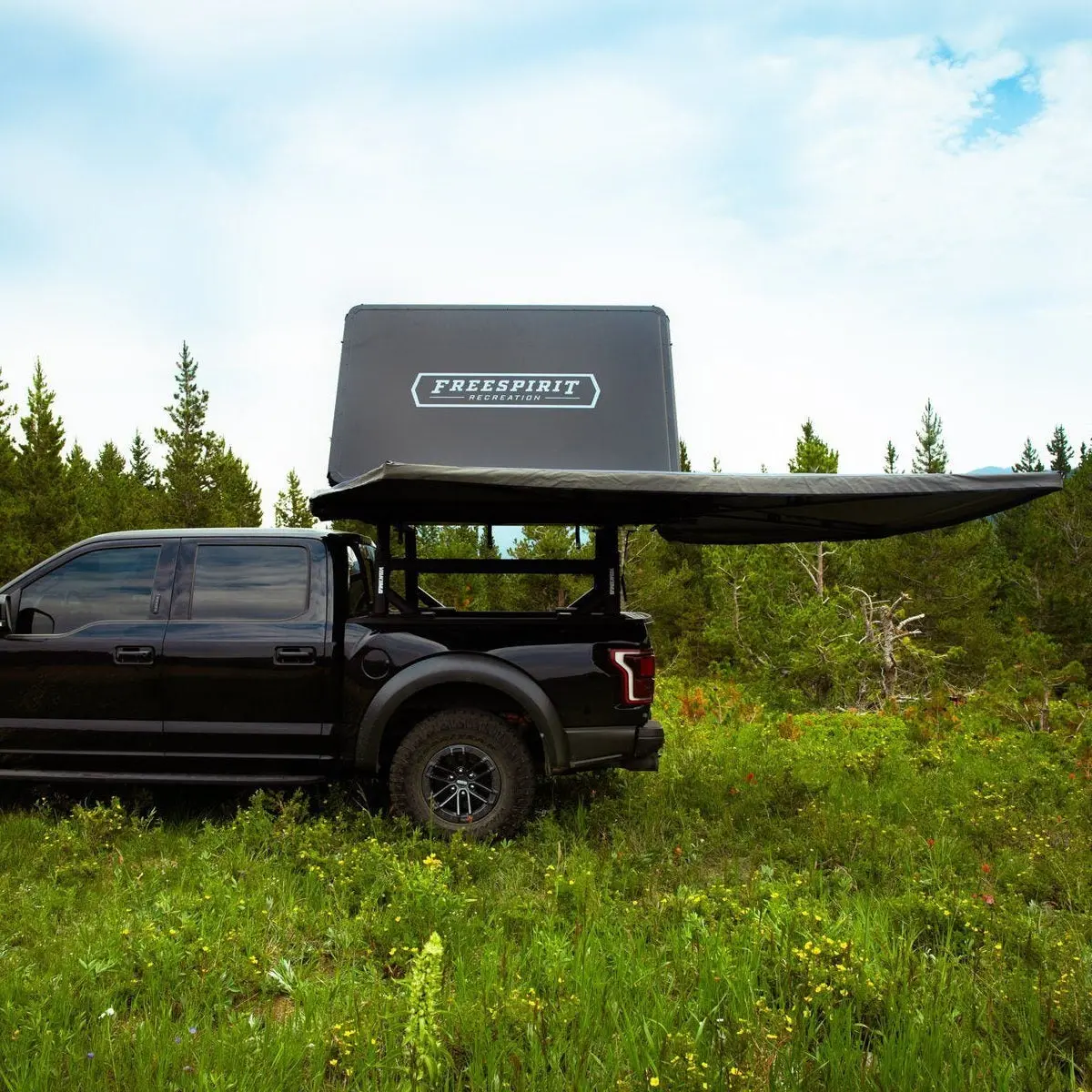 Freespirit Recreation Odyssey Series Hard Top 49" Roof Top Tent W/ Black Top 2
