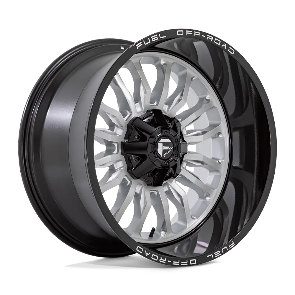 Fuel Wheels | Arc | Silver Brush Face W/ Black Lip 1