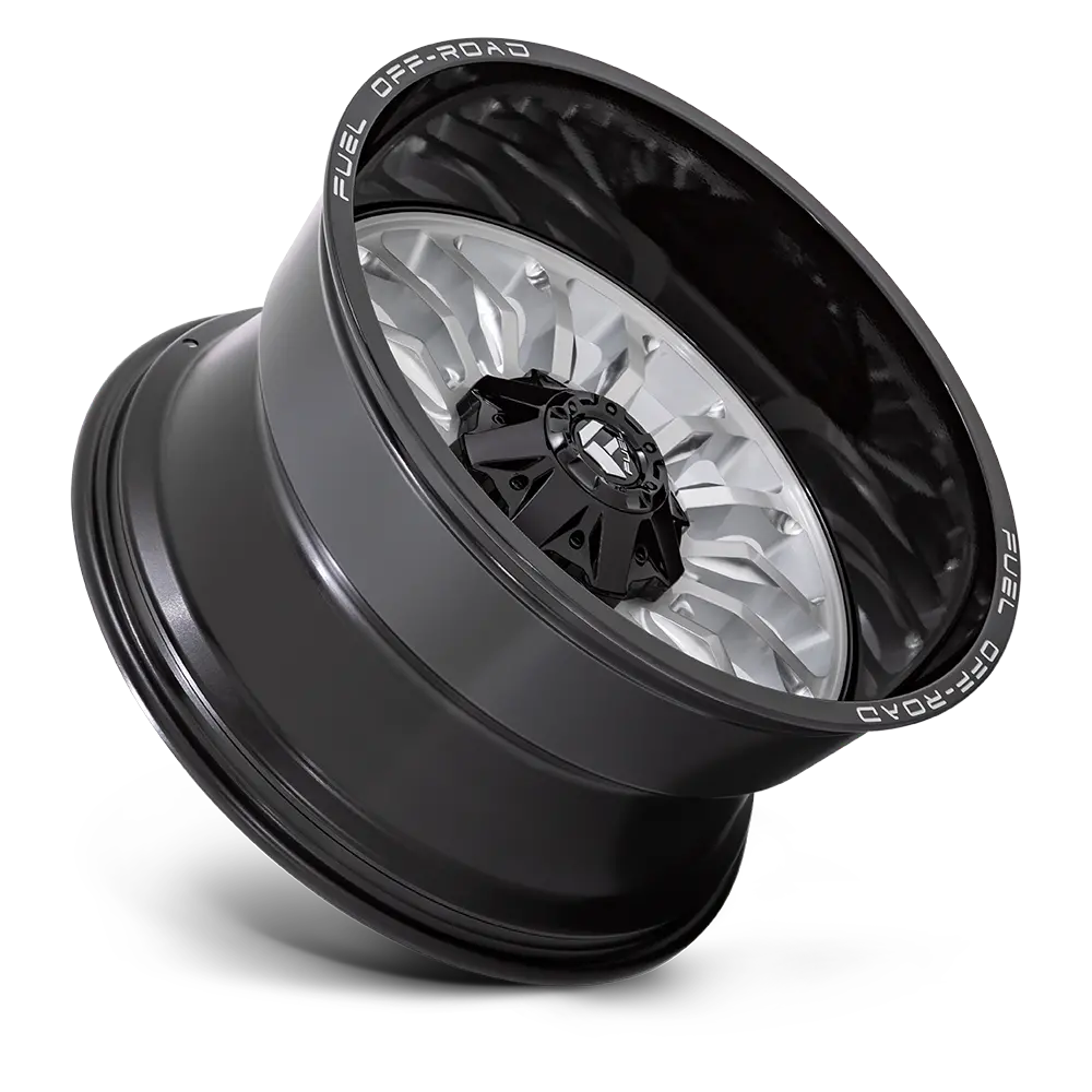 Fuel Wheels | Arc | Silver Brush Face W/ Black Lip 2
