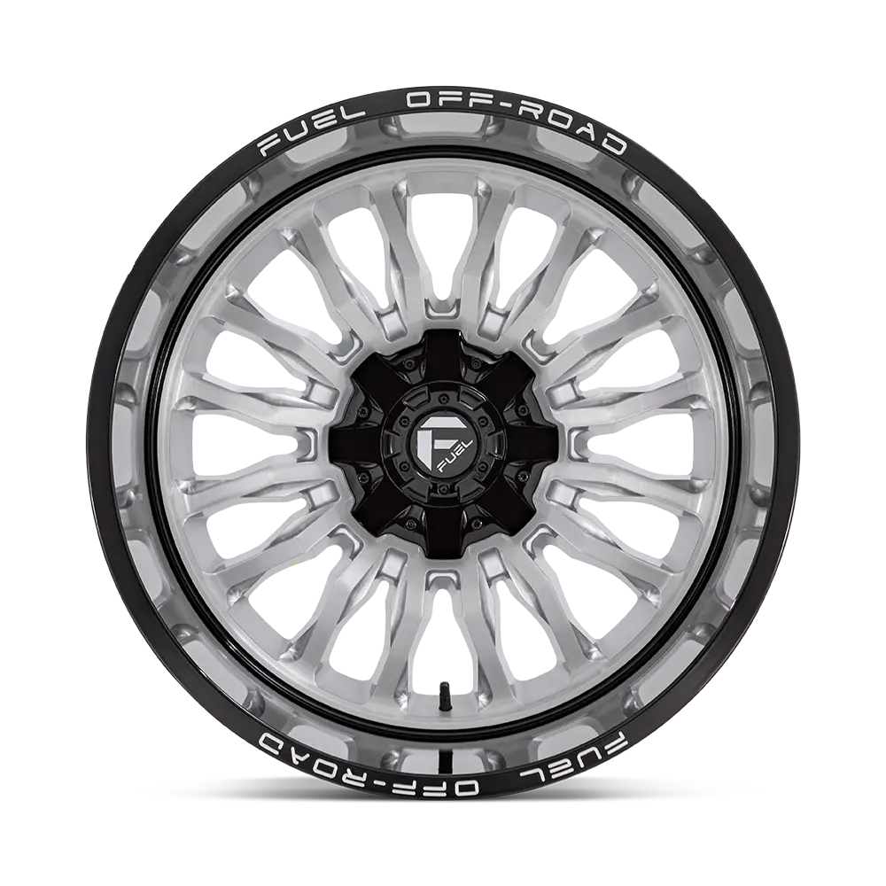 Fuel Wheels | Arc | Silver Brush Face W/ Black Lip 3