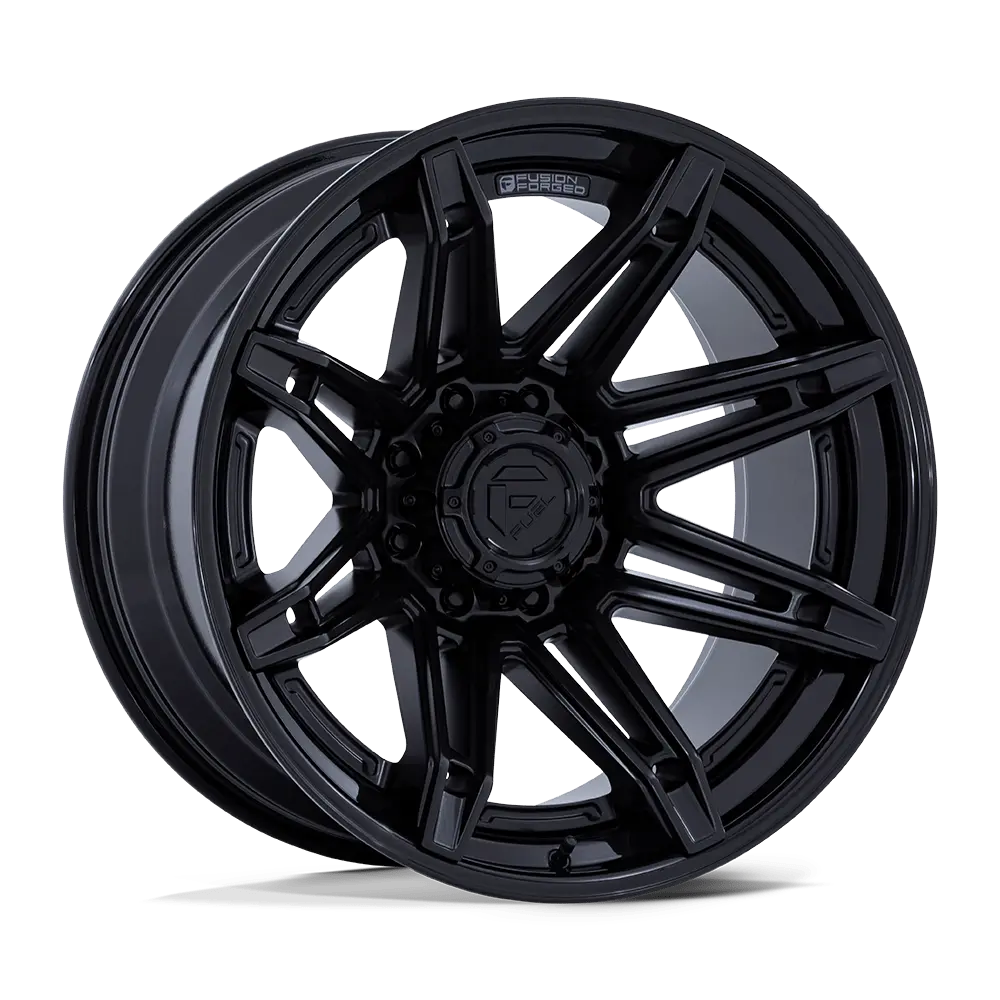 Fuel Wheels | Brawl | Matte Black W/ Gloss Black Lip 1