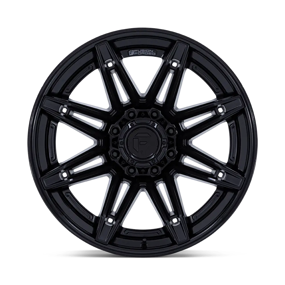 Fuel Wheels | Brawl | Matte Black W/ Gloss Black Lip 3