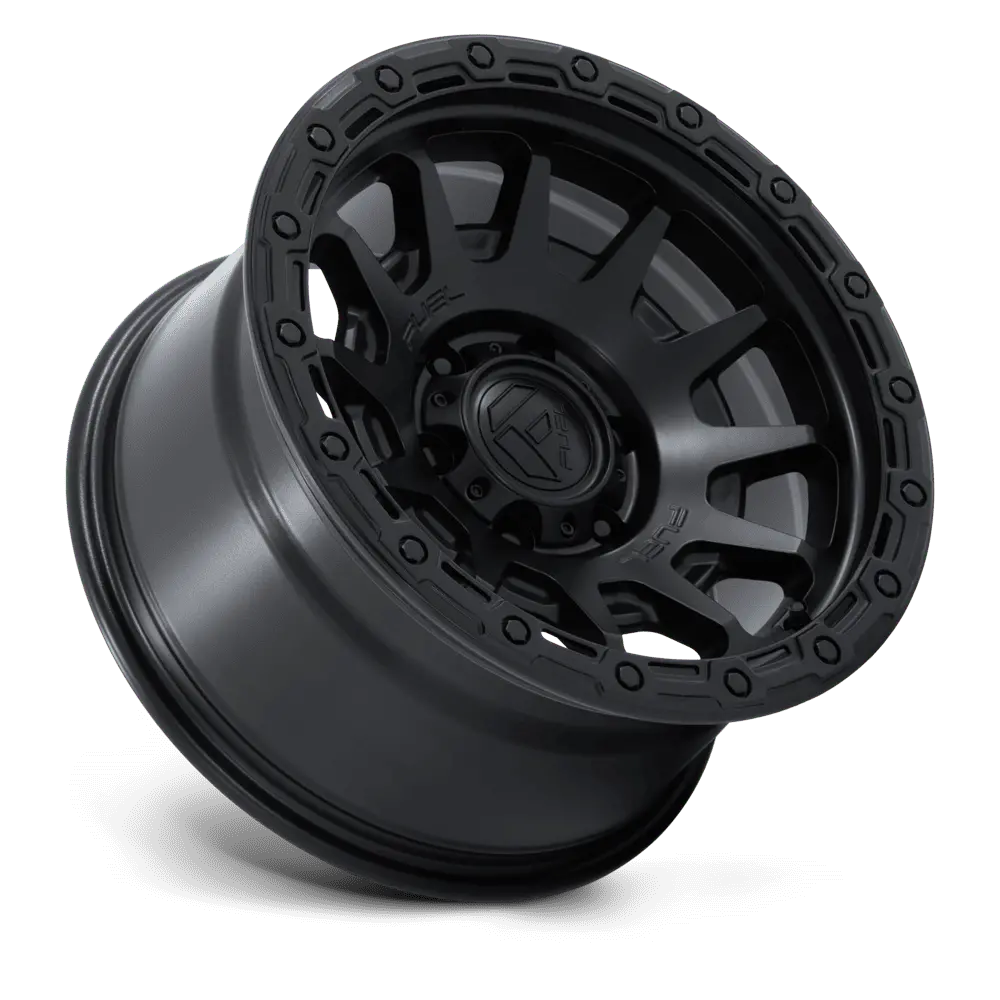 Fuel Wheels | Fortress | Matte Black W/ Gloss Black Lip 2