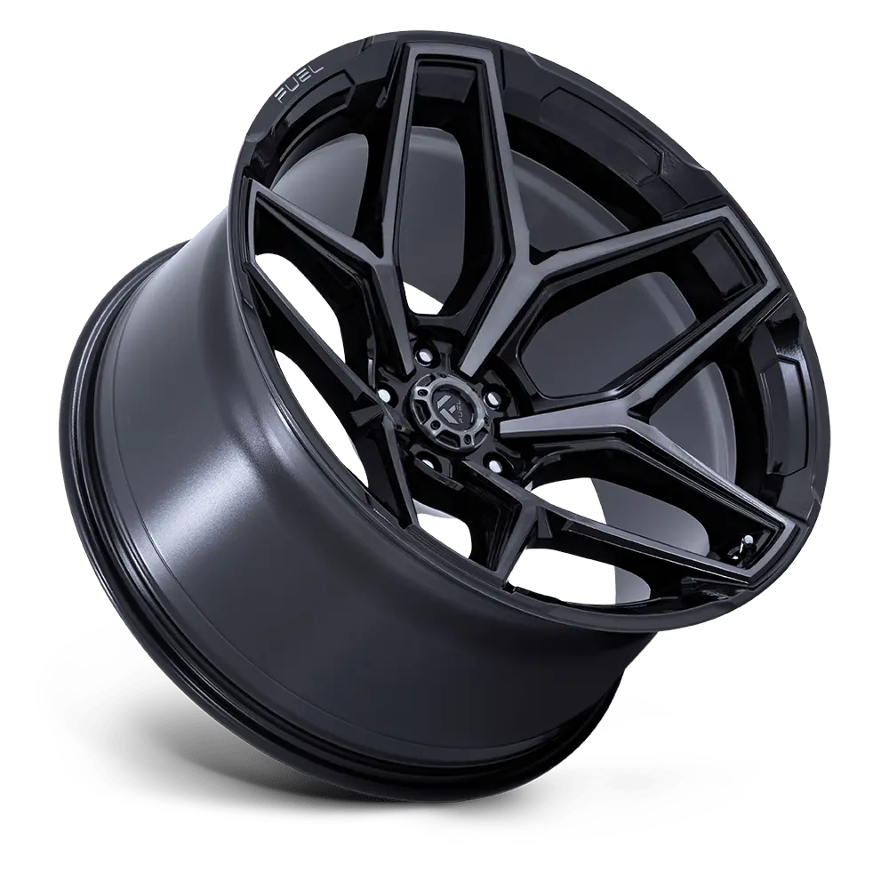 Fuel Wheels | Flux | Gloss Black Brush Fc Gray Dddt 2