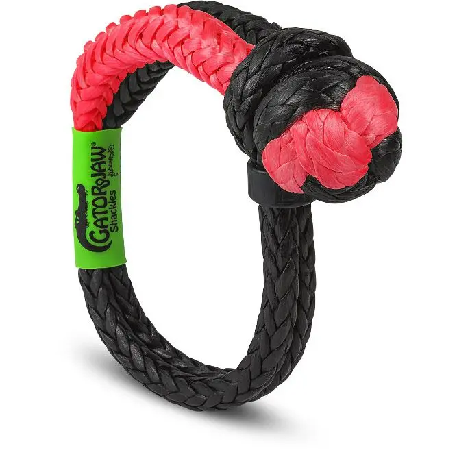 1/2" Nexgen Pro Gator-Jaw® Synthetic Soft Shackle - Red And Black 1