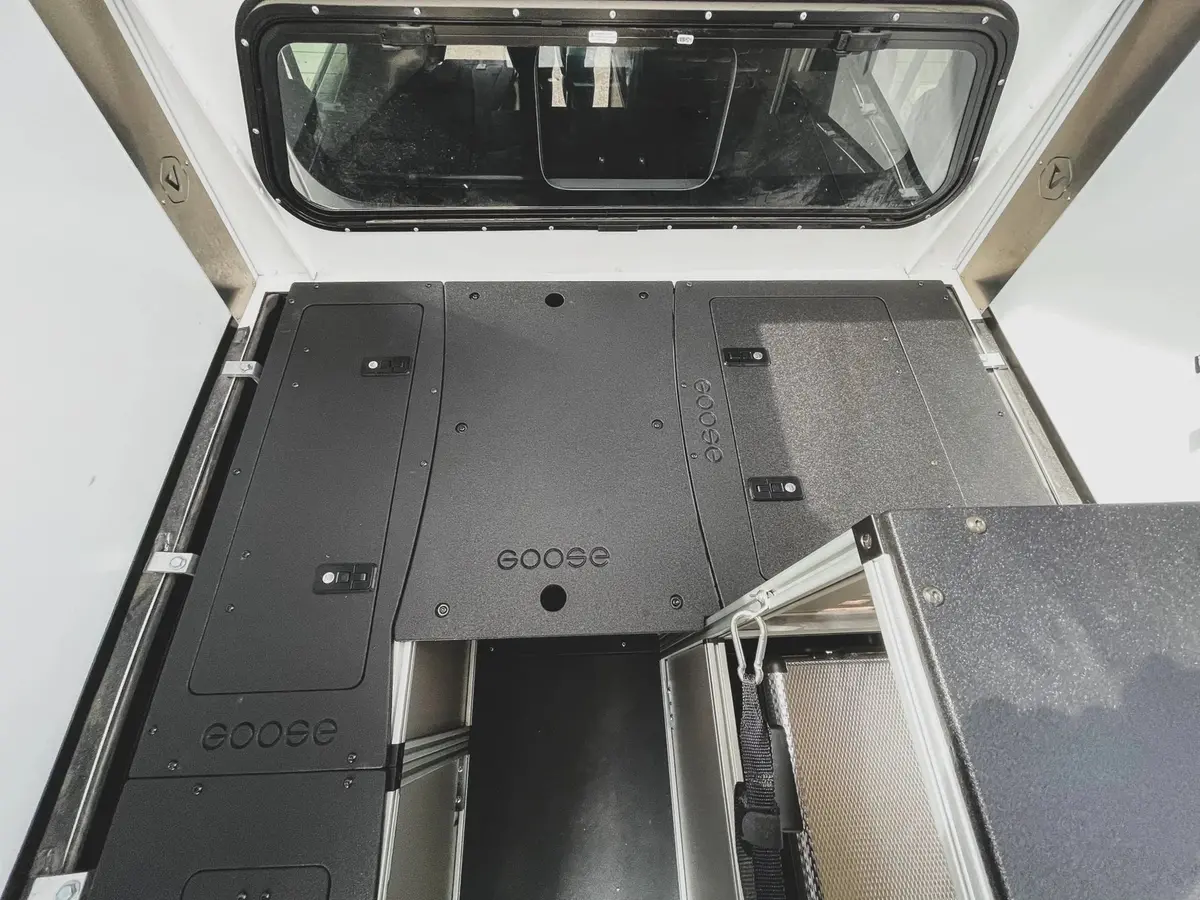 Goose Gear Camper System - Full Size Truck 5'5" Bed - Driver Side Front Utility Module 1