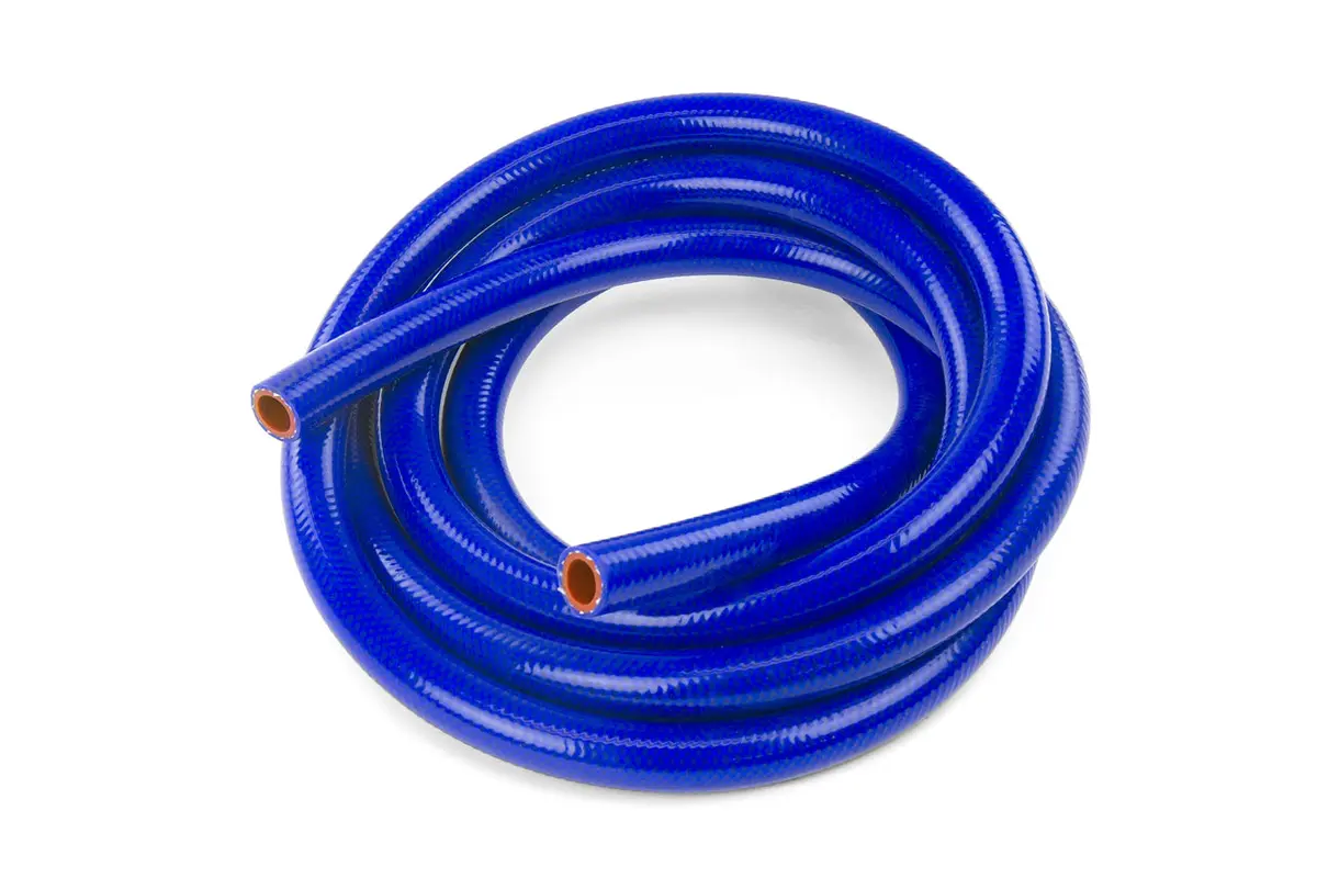 Hps 1-1/4" (32Mm) Id High Temperature Reinforced Silicone Heater Hose Tubing, 10 Feet Roll, Blue 1