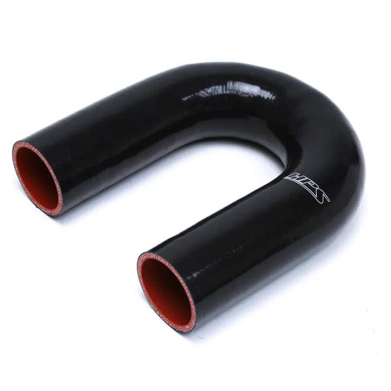 Hps 2.5" Id High Temp 4-Ply Reinforced Silicone 180 Degree U Bend Elbow Coupler Hose Black (63Mm Id) 2