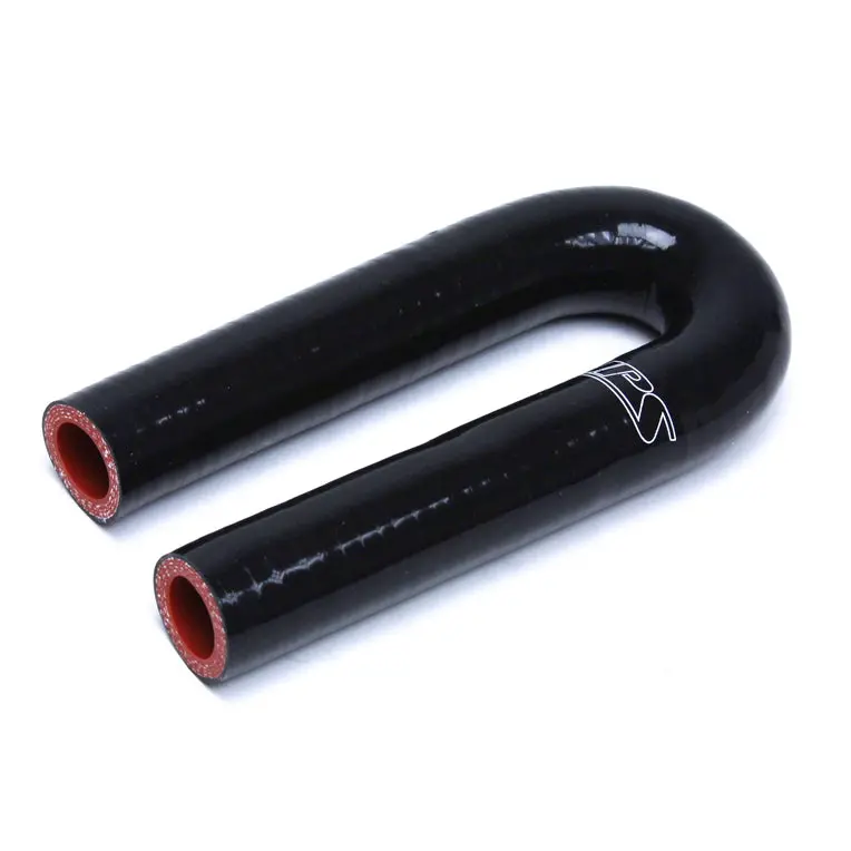 Hps 7/8" Id High Temp 4-Ply Reinforced Silicone 180 Degree U Bend Elbow Coupler Hose Black (22Mm Id) 2