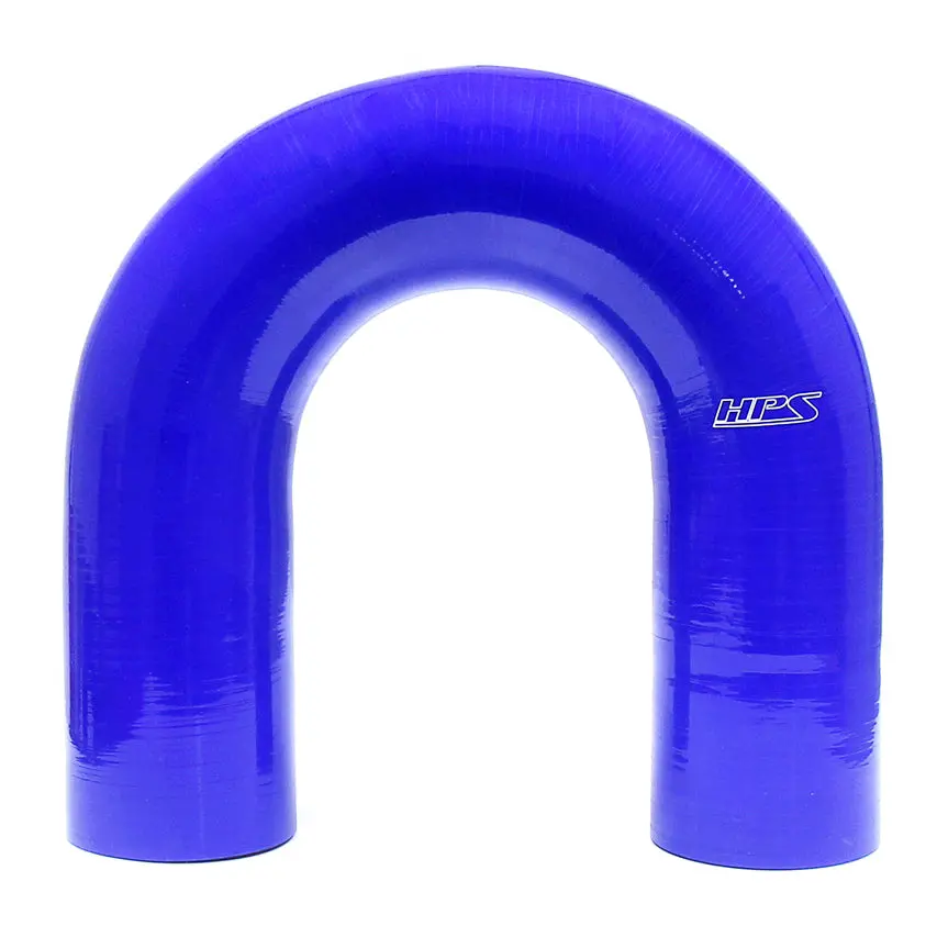Hps 2.25" Id High Temp 4-Ply Reinforced Silicone 180 Degree U Bend Elbow Coupler Hose Blue (57Mm Id) 1