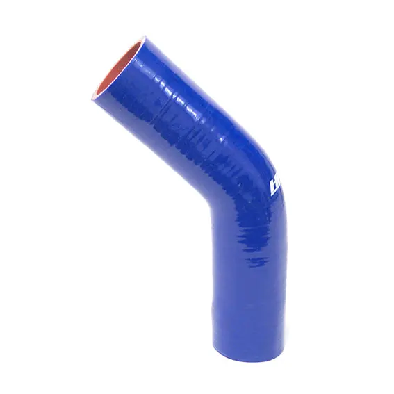Hps 3/8" Id, 10" Leg, Silicone 45 Degree Elbow Coupler Hose, High Temp 4-Ply Reinforced, Blue (9.5Mm Id) 1