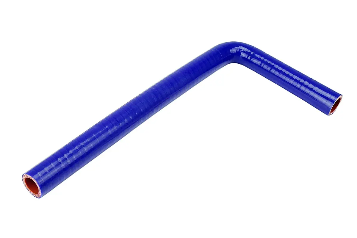 Hps 1/4" (6.5Mm) With 5" And 60" Leg, Silicone 90 Degree Elbow Coupler Hose, High Temp 4-Ply Reinforced, Blue 1