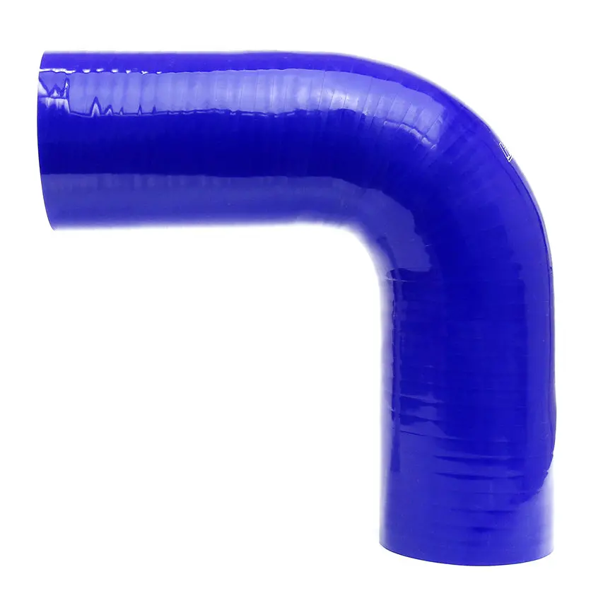 Hps 5/16" Id, 10" Leg, Silicone 90 Degree Elbow Coupler Hose, High Temp 4-Ply Reinforced, Blue (8Mm Id) 1