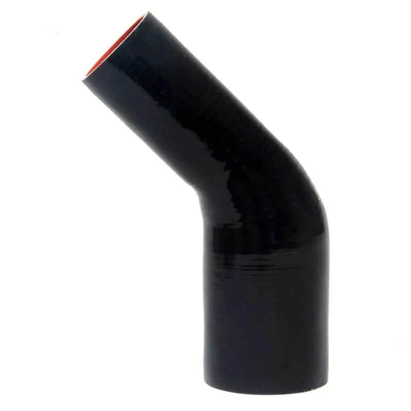 Hps 1-7/8" - 2-1/8" Id High Temp 4-Ply Reinforced Silicone 45 Degree Elbow Reducer Hose Black (48Mm - 54Mm Id) 1
