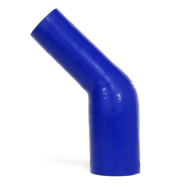 Hps 1-3/16" - 1-3/8" Id High Temp 4-Ply Reinforced Silicone 45 Degree Elbow Reducer Hose Blue (30Mm - 35Mm Id) 1