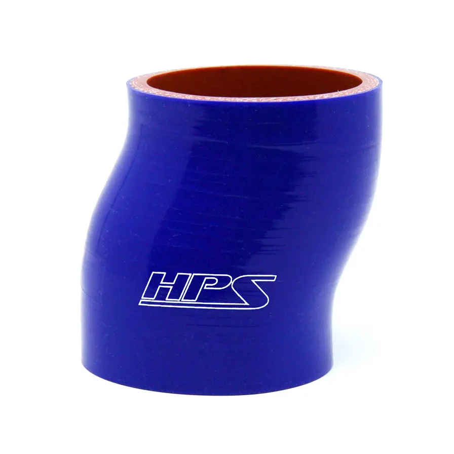 Hps 2" Id , 3" Long High Temp 4-Ply Reinforced Silicone Offset Coupler Hose Blue (51Mm Id , 76Mm Length) 1