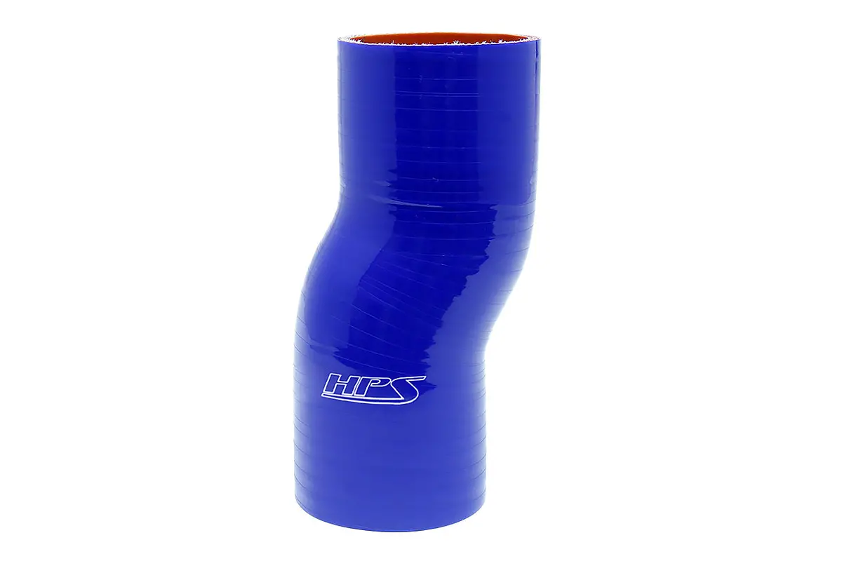 Hps 2.5" Id , 6" Long High Temp 4-Ply Reinforced Silicone Offset Coupler Hose Blue (63Mm Id , 152Mm Length) 1