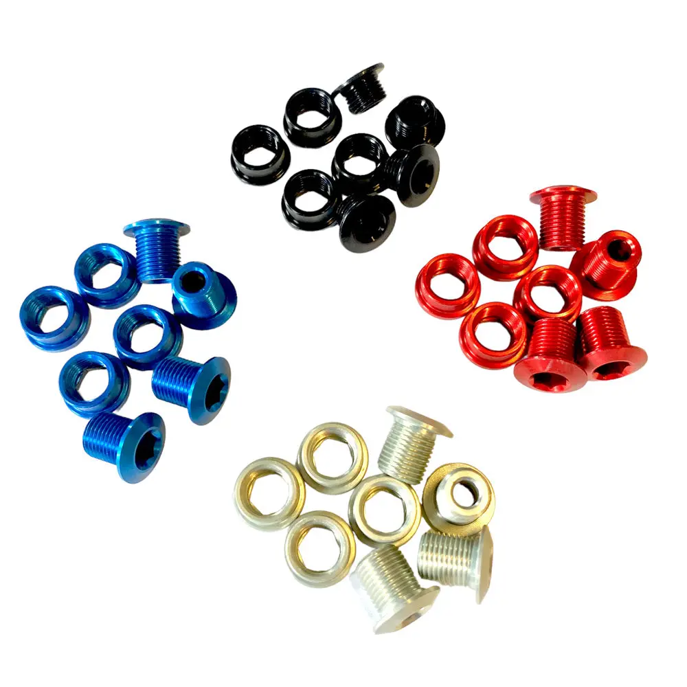 Aluminium Chainring Nut/Bolt Set (X4) For Hupcc Cranks 1