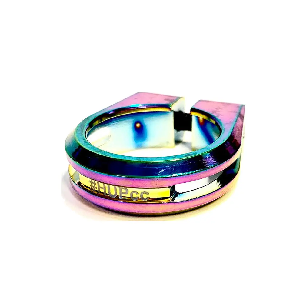 Hup Lightweight 34.9Mm Seat Post Clamp (31.6Mm Seat Post) In Oil Slick 1